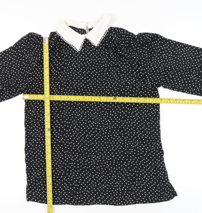 Womens UK Size 8 New Look Black Classic Blouse