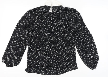 Womens UK Size 8 New Look Black Classic Blouse