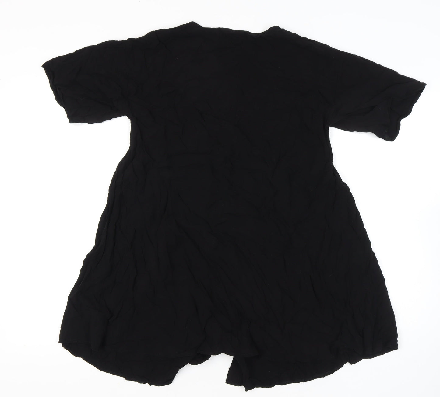 Womens UK Size 12 ASOS Black Tunic Blouse