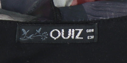 Quiz Womens Multicoloured Floral Ruffle Camisole Blouse Size 10