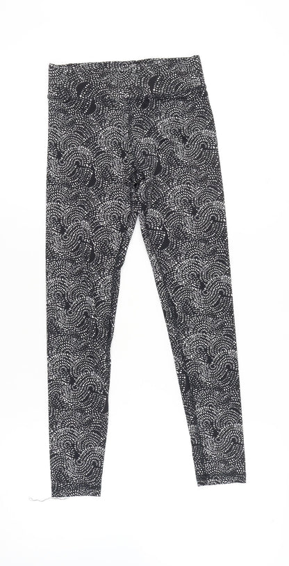 Esmara Womens Black XS Geometric Print Active Leggings