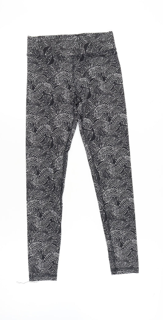 Esmara Womens Black XS Geometric Print Active Leggings