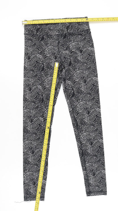 Esmara Womens Black XS Geometric Print Active Leggings