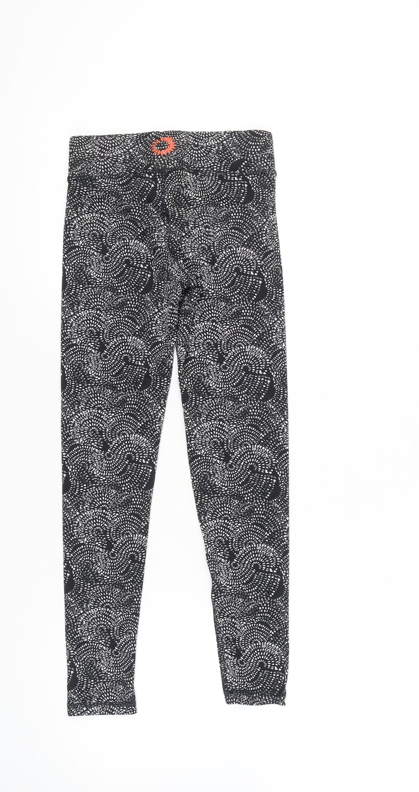 Esmara Womens Black XS Geometric Print Active Leggings