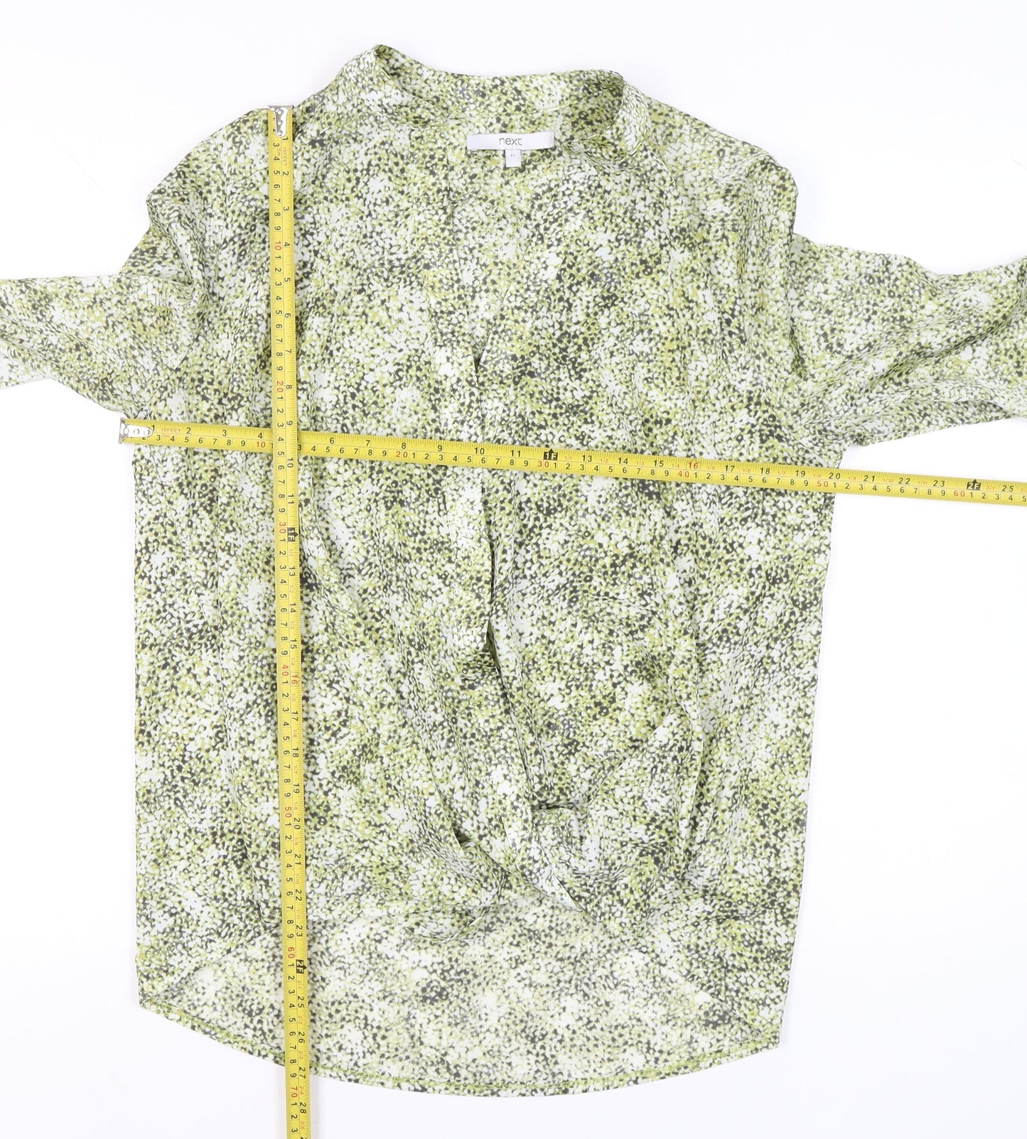 Womens UK Size 14 NEXT Green Blouse Blouse