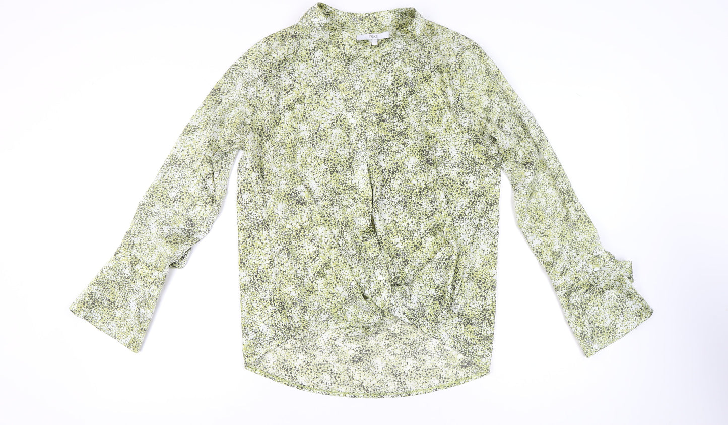 Womens UK Size 14 NEXT Green Blouse Blouse
