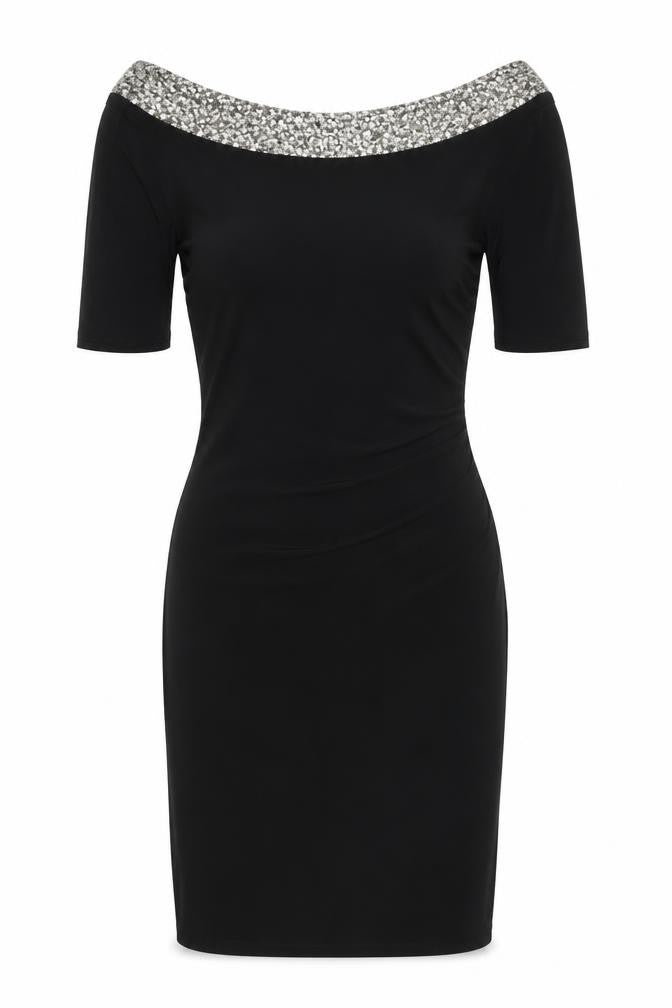 Different London Womens Black Sequin Bodycon Dress Size S