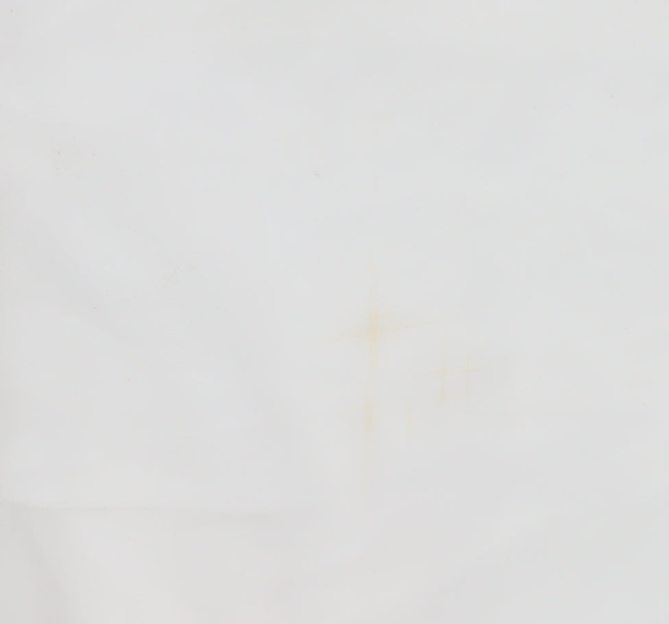 Boohoo Womens White Shift Dress Size 12 Asymmetric Lace Detail