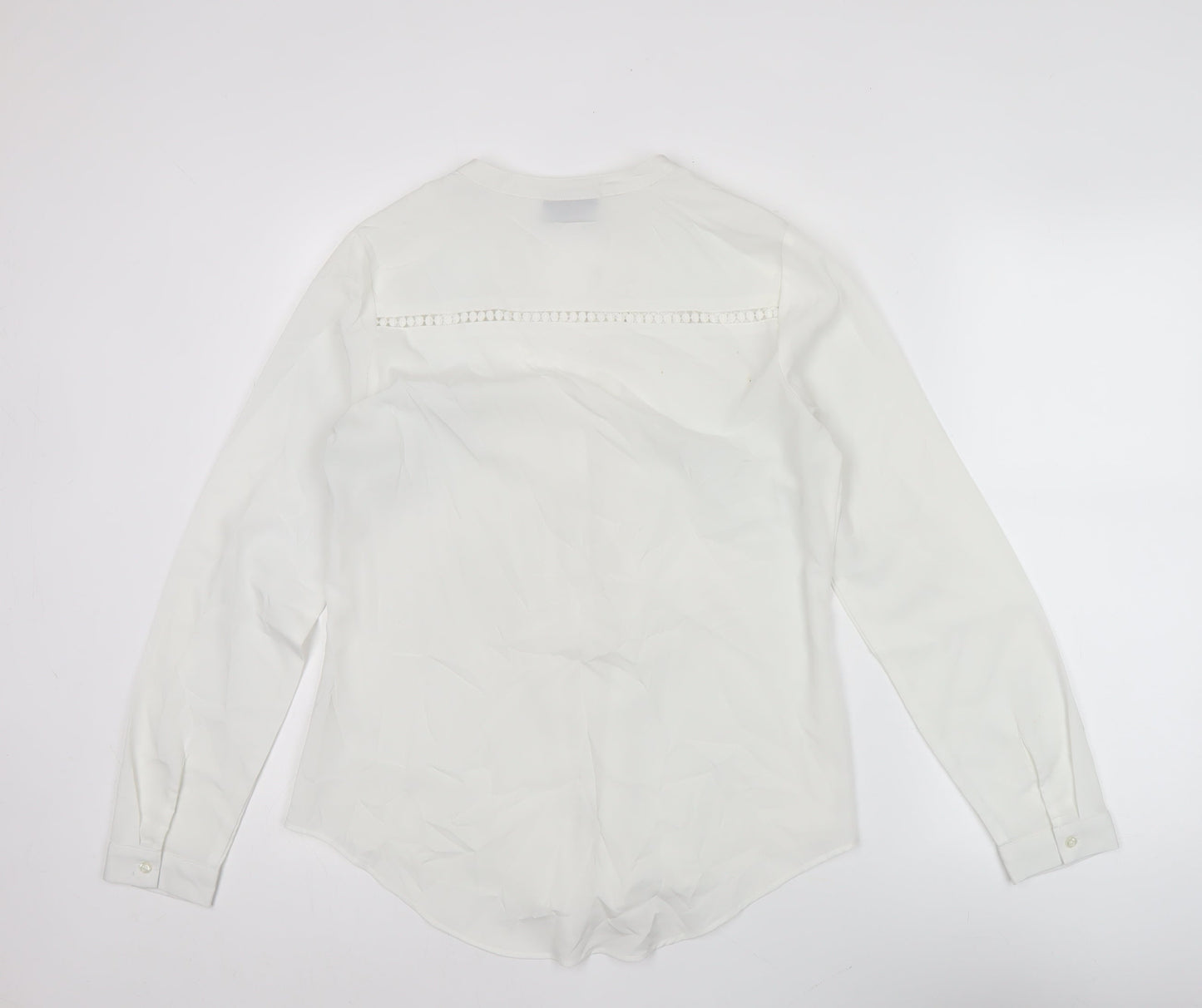Womens UK Size 12 Wallis White Tunic Blouse