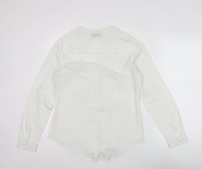 Womens UK Size 12 Wallis White Tunic Blouse