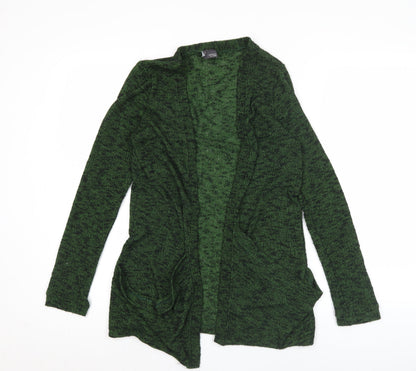 Womens UK Size S Sparkle & Fade Green Cardigan Jumper