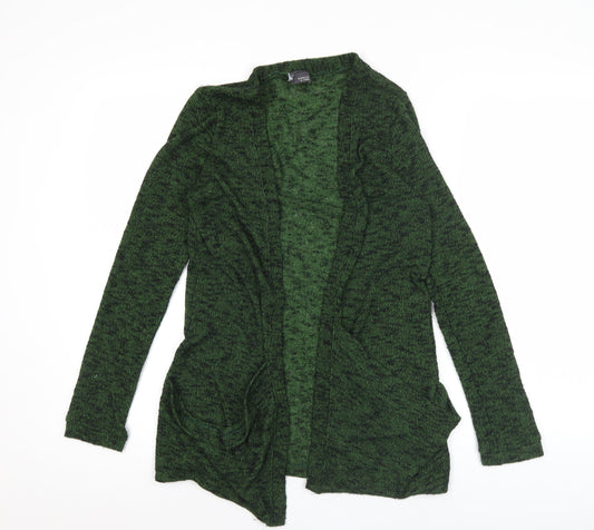 Womens UK Size S Sparkle & Fade Green Cardigan Jumper