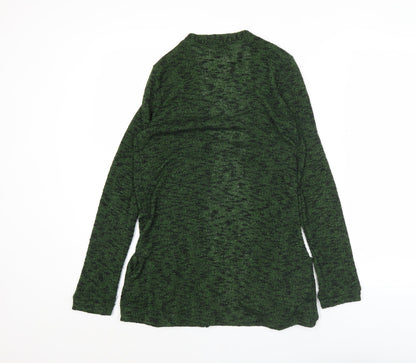 Womens UK Size S Sparkle & Fade Green Cardigan Jumper