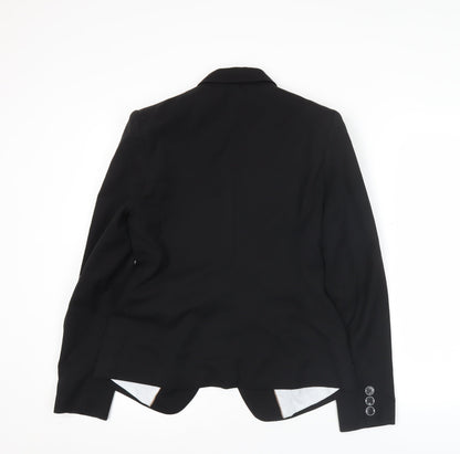 Next Women’s Black Size 8 Regular Fit One Button Blazer Jacket