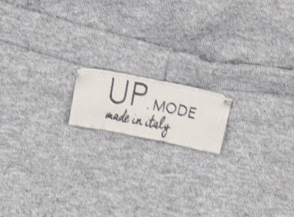 UP Moda Women’s Grey T-Shirt Dress Size S Casual Stretch Jersey