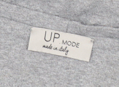 UP Moda Women’s Grey T-Shirt Dress Size S Casual Stretch Jersey