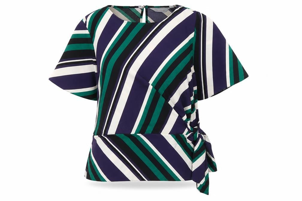 Womens UK Size 12 Dorothy Perkins Multicoloured Wrap Blouse