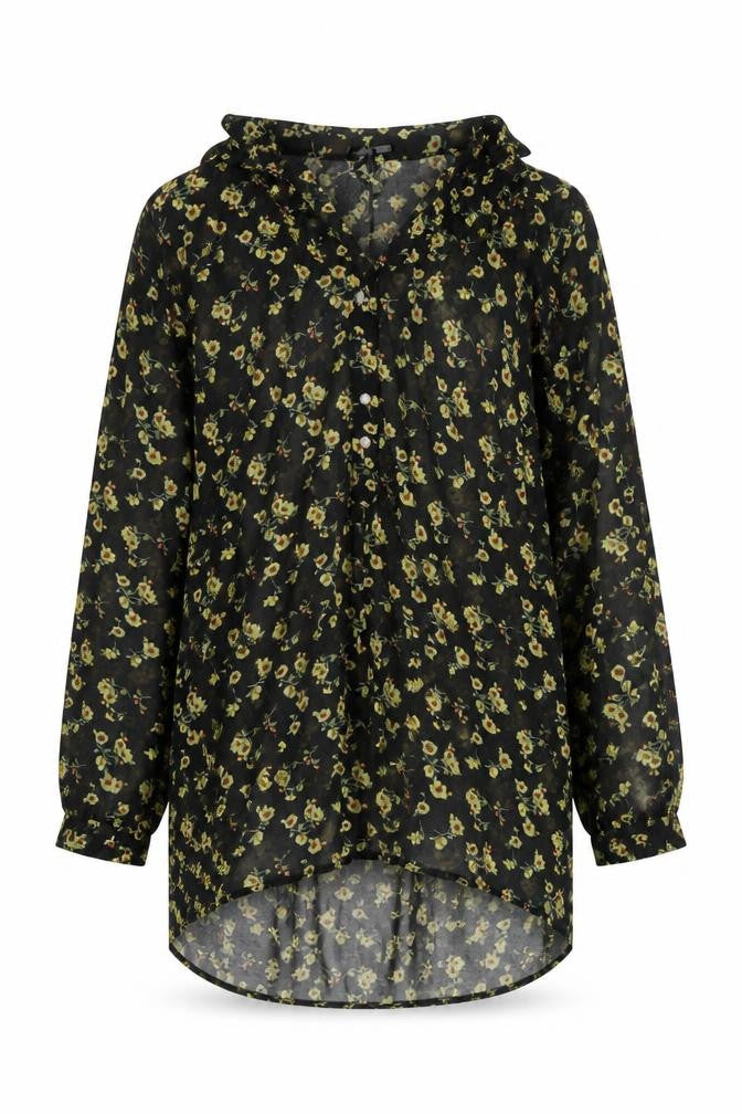 Womens UK Size 8 Atmosphere Black Tunic Blouse