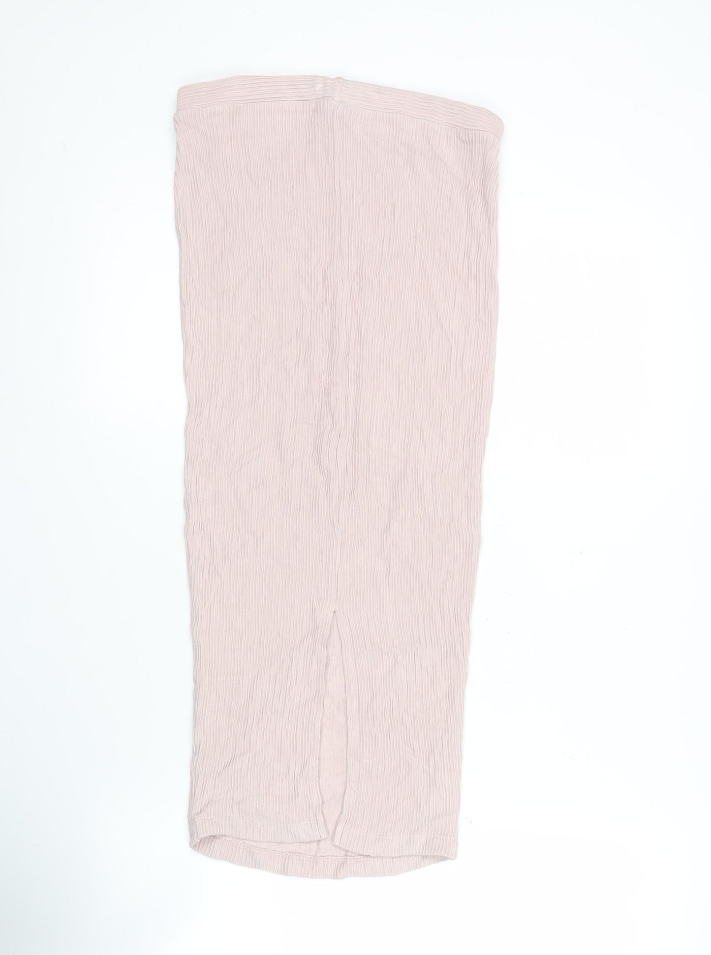 ASOS Women Pink Size 8 Midi Pencil Skirt Stretch Viscose Elastane