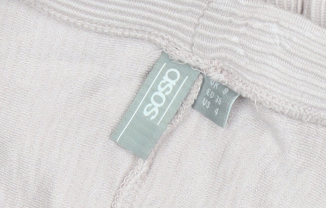 ASOS Women Pink Size 8 Midi Pencil Skirt Stretch Viscose Elastane