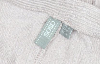 ASOS Women Pink Size 8 Midi Pencil Skirt Stretch Viscose Elastane