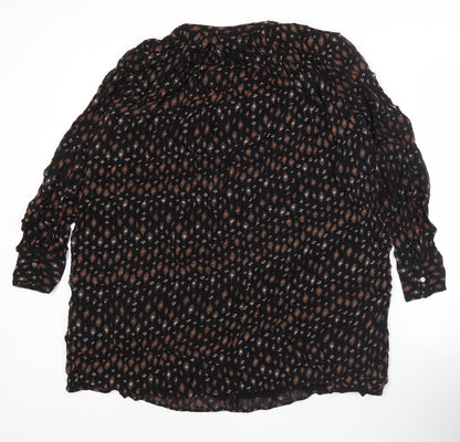 Womens UK Size 8 NEXT Black Tunic Blouse