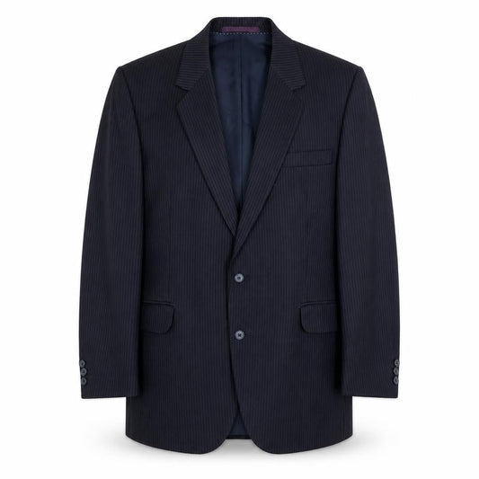 Centaur Mens Blue Pinstripe Wool Blazer Jacket 42R Classic Fit