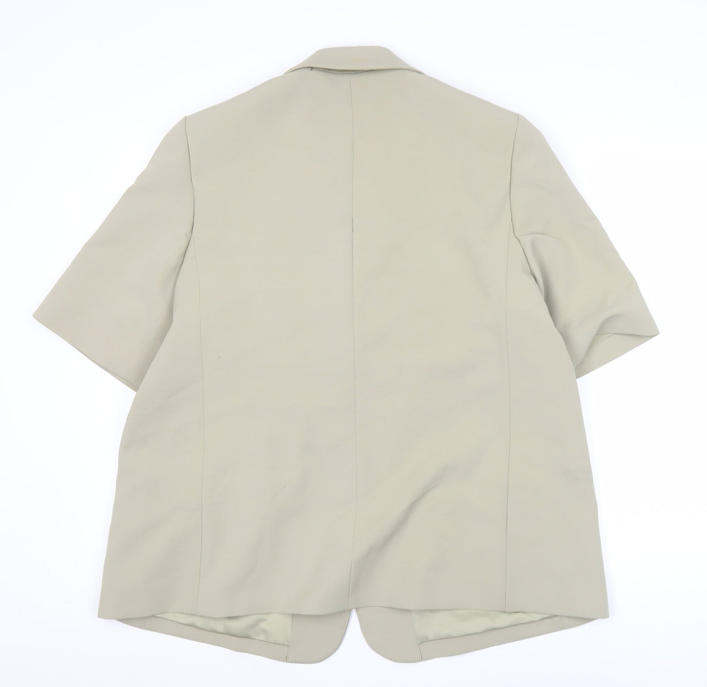 Marks and Spencer Women’s Beige Size 18 Short Sleeve Blazer Jacket