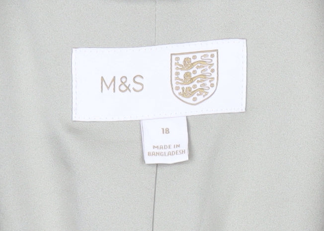 Marks and Spencer Women’s Beige Size 18 Short Sleeve Blazer Jacket