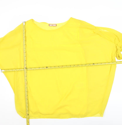 Womens UK Size 12 Joe Browns Yellow Tunic Blouse