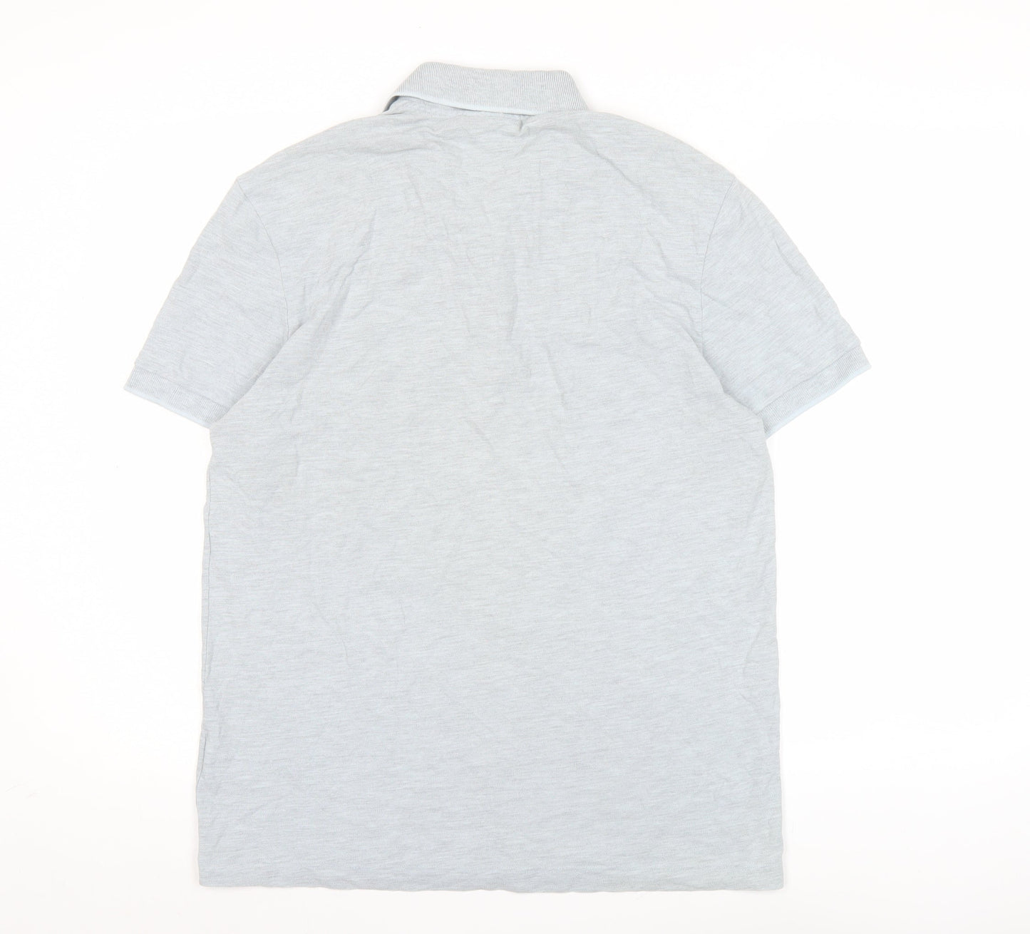 Lacoste Men’s Grey Polo Shirt M Regular Fit Cotton Blend