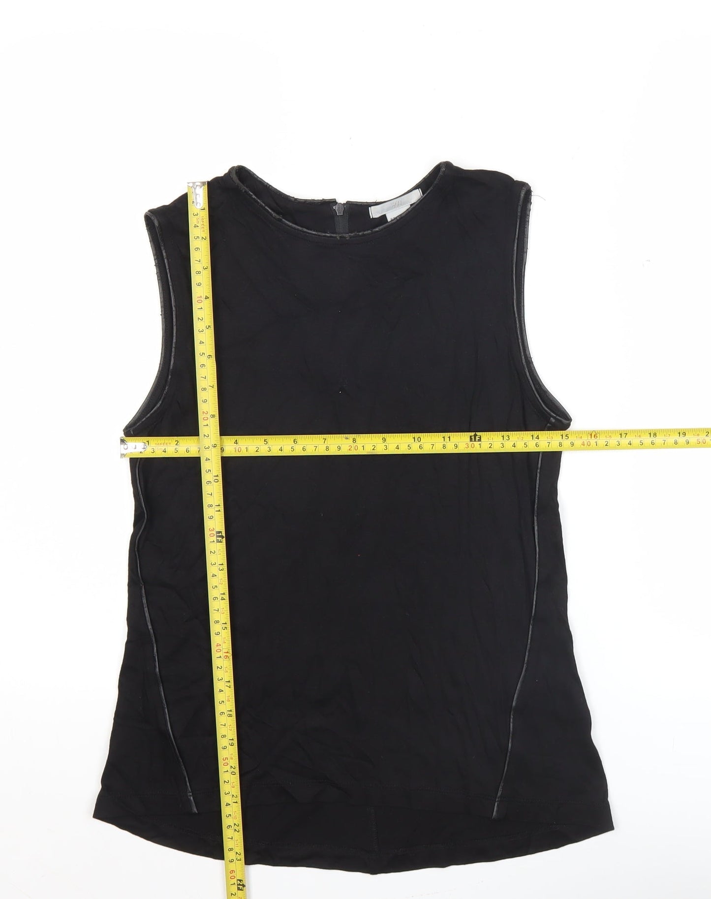 Womens UK Size S H&M Black Basic Tank