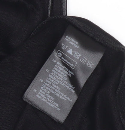 Womens UK Size S H&M Black Basic Tank