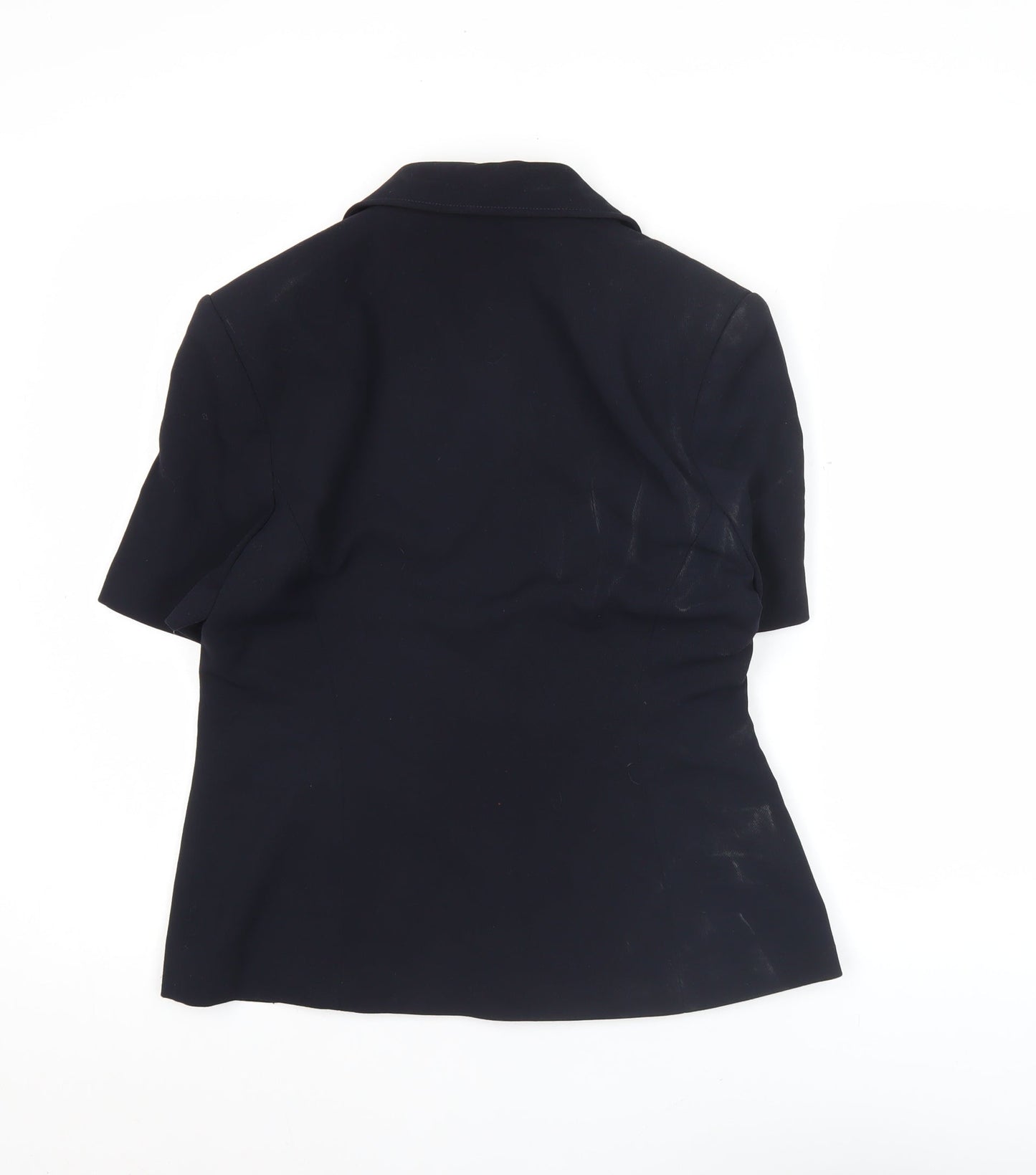 Marks and Spencer Women’s Blue UK 12 Short Sleeve Suit Jacket Classic