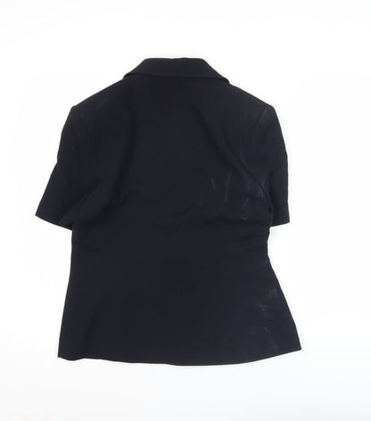Marks and Spencer Women’s Blue UK 12 Short Sleeve Suit Jacket Classic