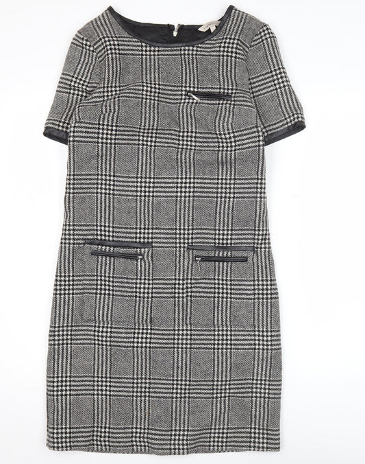Marks and Spencer Women’s Grey Check Shift Dress Size 6