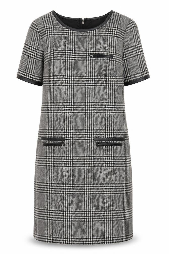Marks and Spencer Women’s Grey Check Shift Dress Size 6