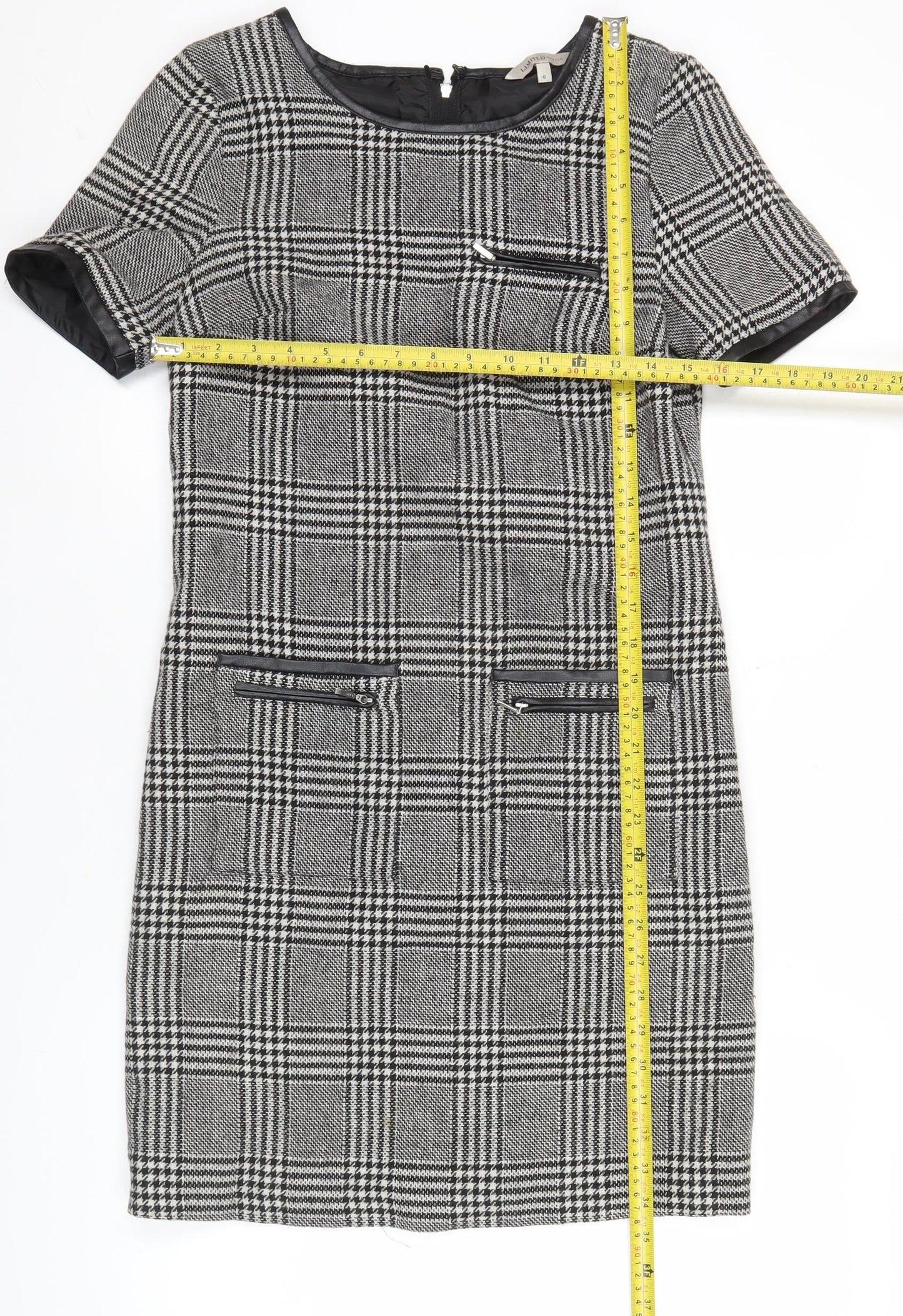 Marks and Spencer Women’s Grey Check Shift Dress Size 6