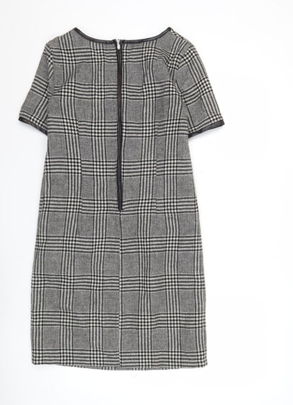 Marks and Spencer Women’s Grey Check Shift Dress Size 6