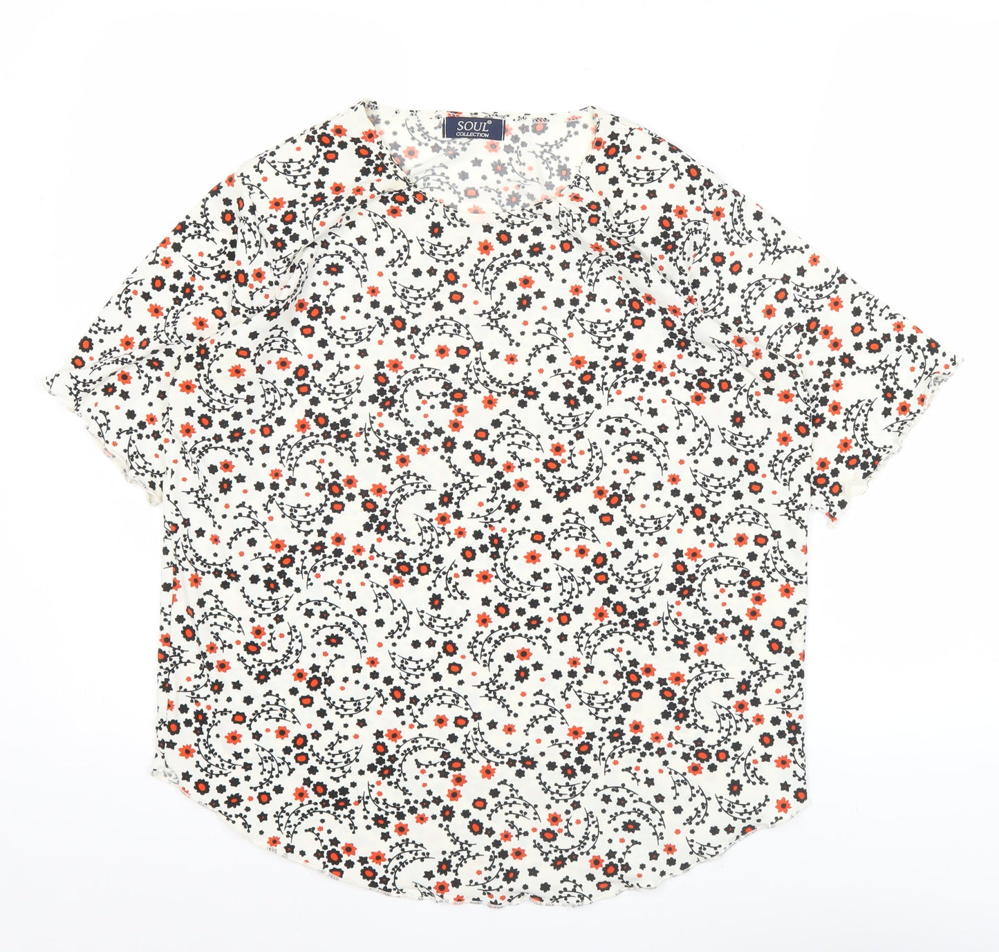 Womens UK Size M Soul Collection Multicoloured Basic T-Shirt