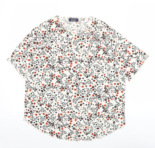 Womens UK Size M Soul Collection Multicoloured Basic T-Shirt