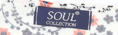 Womens UK Size M Soul Collection Multicoloured Basic T-Shirt
