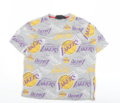NBA Men’s Grey Los Angeles Lakers Graphic T-Shirt Size S