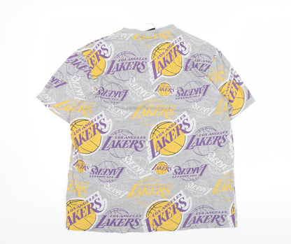 NBA Men’s Grey Los Angeles Lakers Graphic T-Shirt Size S