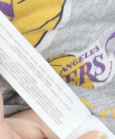 NBA Men’s Grey Los Angeles Lakers Graphic T-Shirt Size S