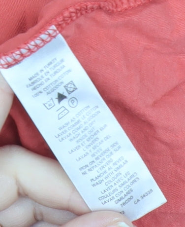 French Connection Women’s Red Cotton Logo T-Shirt Size L