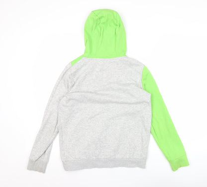Xbox Boys Grey Green Pullover Hoodie 11-12 Years Gaming Logo Jumper