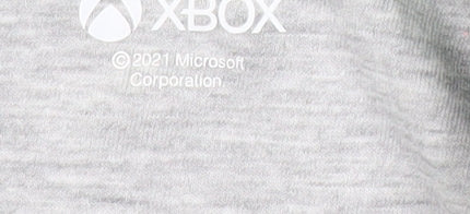 Xbox Boys Grey Green Pullover Hoodie 11-12 Years Gaming Logo Jumper