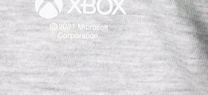 Xbox Boys Grey Green Pullover Hoodie 11-12 Years Gaming Logo Jumper