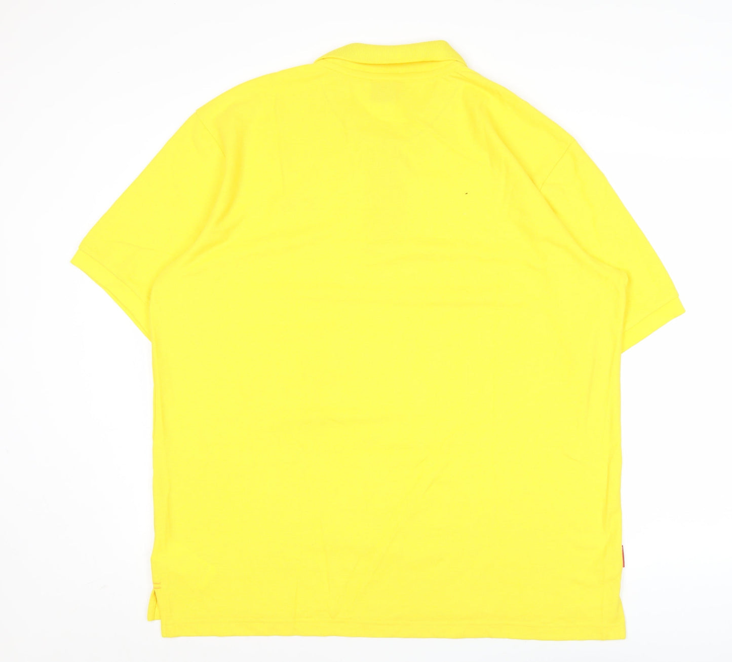 Slazenger Mens Yellow Polo Shirt 2XL Regular Fit Short Sleeve